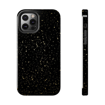 Black Gold Sparkle Tough Phone Cases
