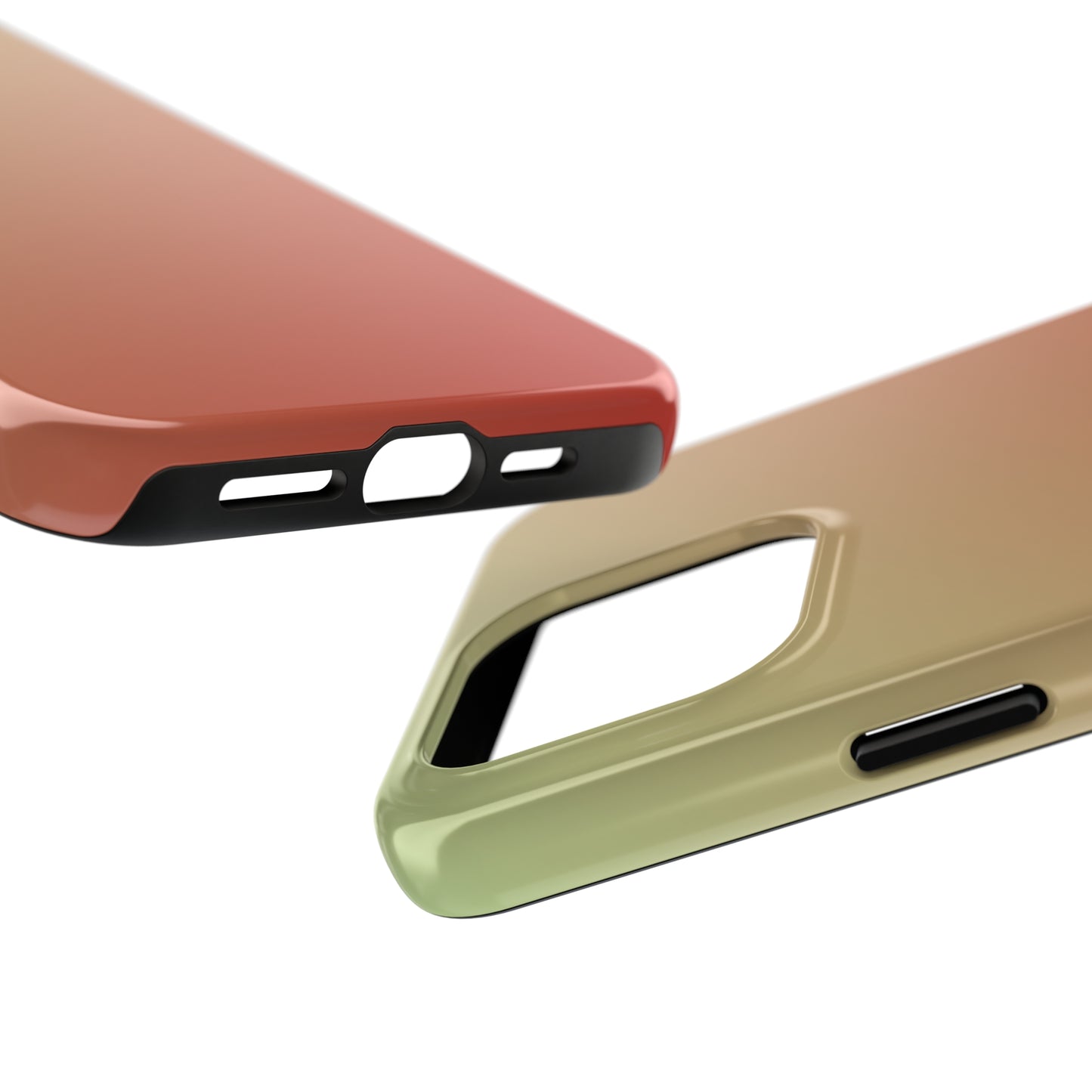 Gradient Red Green Tough Phone Cases