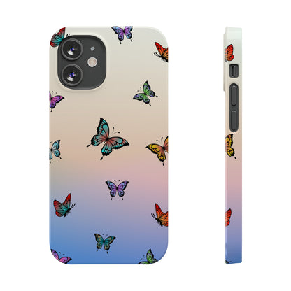 Butterfly Gradient Design Slim Phone Cases