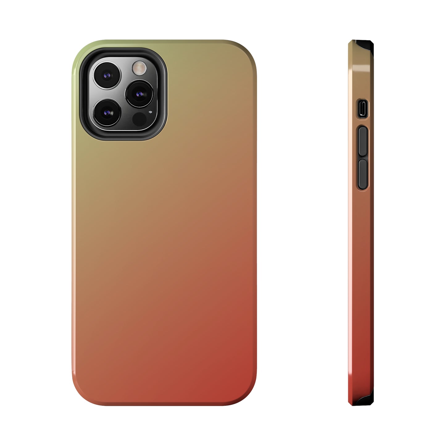 Gradient Red Green Tough Phone Cases