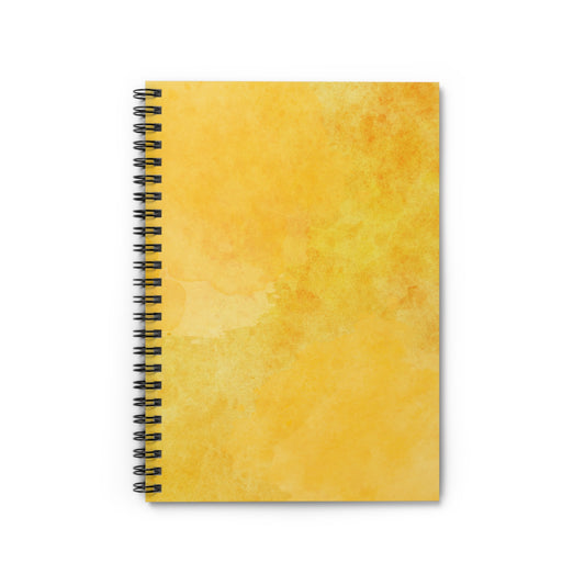 Yellow Orange Spiral Notebook