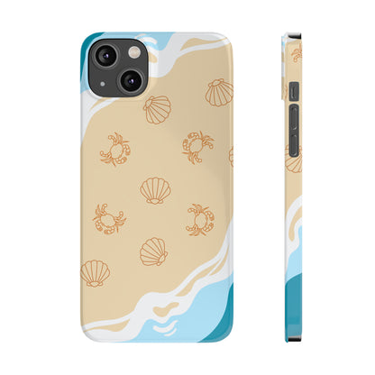 Sea Crab Shell Slim Phone Cases