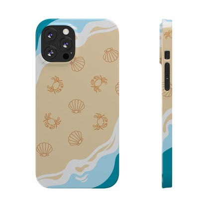 Sea Crab Shell Slim Phone Cases