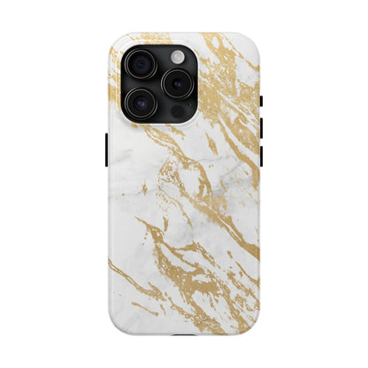 Gold Marble Abstract Tough Phone Cases